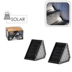 SAULĖS ENERGIJA MAITINAMOS LAIPTŲ LEMPOS LED (2 VNT.)