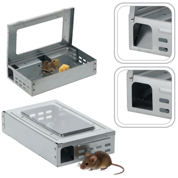 Gyva gaudyklė pelėms 26 x 16 x 6 cm