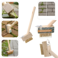 Šepetys piktžolėms ir trinkelių siūlėms valyti, 28 cm