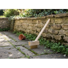 Šepetys piktžolėms ir trinkelių siūlėms valyti, 28 cm