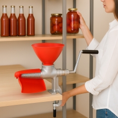 Rankinis pomidorų pertrintuvas