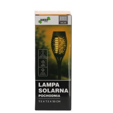 Saulės energija maitinamas sodo LED šviestuvas „Fakelas“