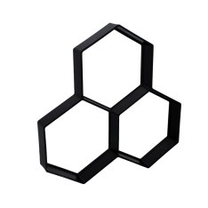 Forma betoninėms trinkelėms (korio formos), 36 x 36 x 4 cm