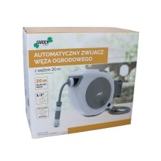 Automatinė sodo žarnos ritė su žarna 20 m