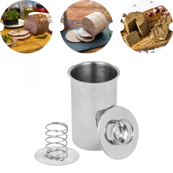 Slėginė kumpio viryklė 1,5 kg su termometru ir maišeliais