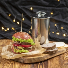 Slėginė kumpio viryklė 1,5 kg su termometru ir maišeliais