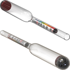 Mini alkoholio matuoklis (areometras)