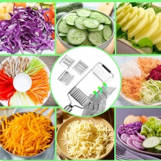 Daugiafunkcinė daržovių pjaustyklė su keičiamais peiliukais