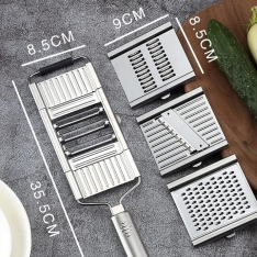 Daugiafunkcinė daržovių pjaustyklė su keičiamais peiliukais