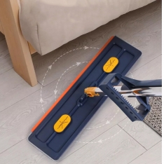 Plokščias grindų šluostės rinkinys su vandens išspaudimo sistema