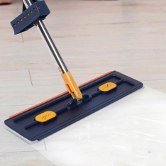 Plokščias grindų šluostės rinkinys su vandens išspaudimo sistema