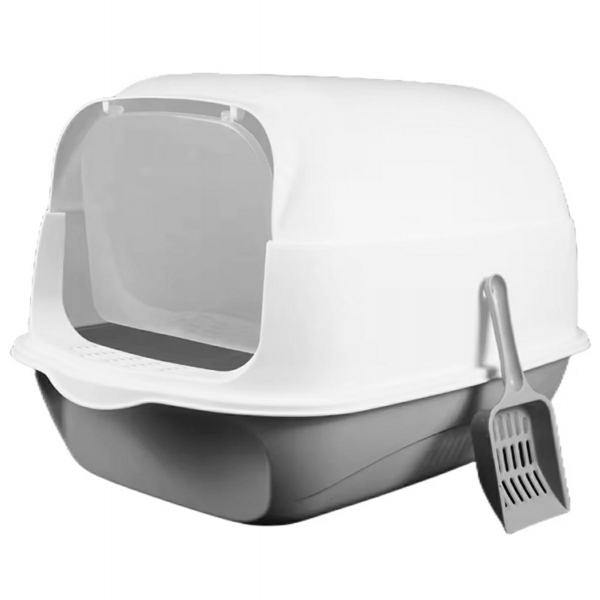Uždara kačių kraiko dėžė su kastuvėliu