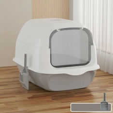 Uždara kačių kraiko dėžė su kastuvėliu