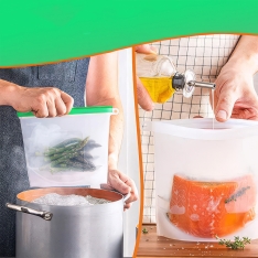 Daugkartinis silikoninis maišelis maistui – 1000 ml