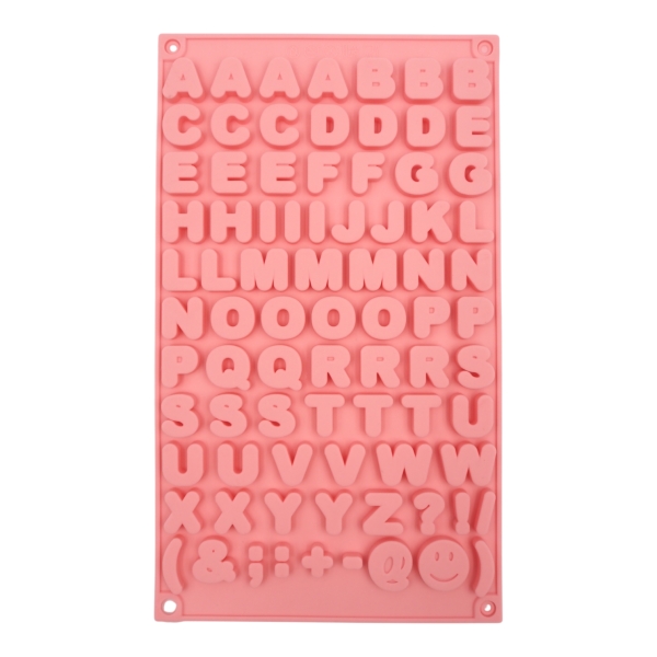 Silikoninė forma raidėms – 29,5 × 17 × 0,6 cm