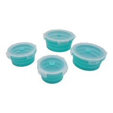 Silikoninių sulankstomų maisto indelių rinkinys (4 vnt.)