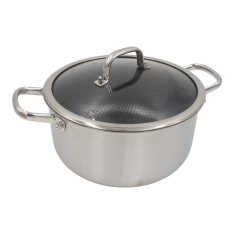 28 cm nerūdijančio plieno puodas su dangčiu