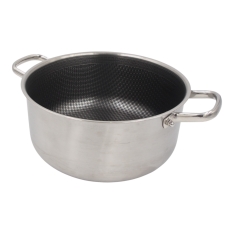 26 cm nerūdijančio plieno puodas su dangčiu