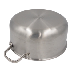 26 cm nerūdijančio plieno puodas su dangčiu