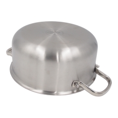 24 cm nerūdijančio plieno puodas su dangčiu