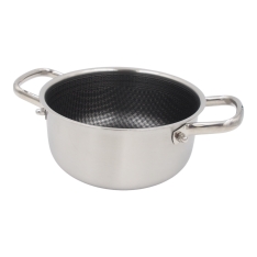 20 cm nerūdijančio plieno puodas su dangčiu