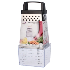 Nerūdijančio plieno keturpusė tarka su indeliu, 20 cm