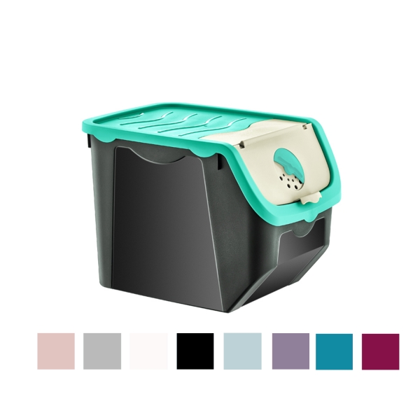 Plastikinis maisto laikymo konteineris su dangčiu, 12 l