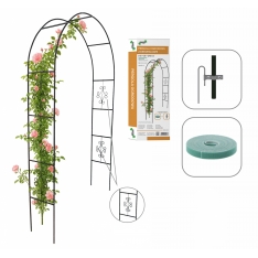Sodo pergola su dekoracijomis 140 × 38 × 240 cm