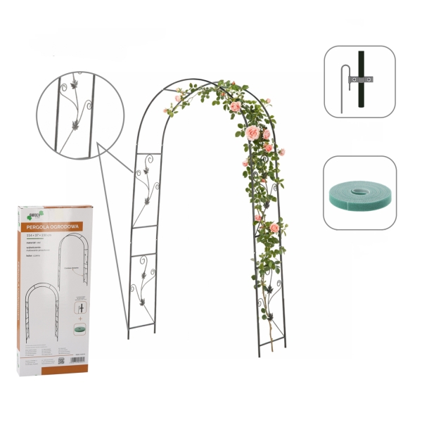 Sodo pergola su dekoracijomis 114 × 37 × 230 cm