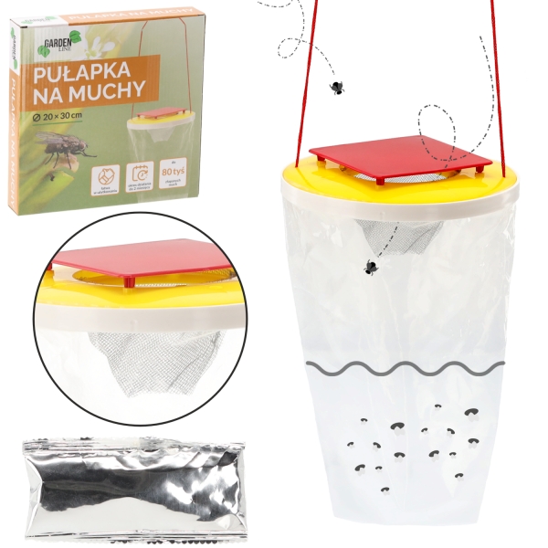 Muselių ir musių gaudyklė (kabanti) 20 × 30 cm