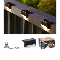 Saulės šviestuvų rinkinys „Linus“ – 4 vnt., LED, šiltai balta šviesa