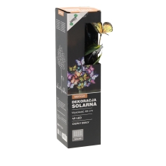 Saulės energija maitinama sodo dekoracija su LED drugeliais, 68 cm