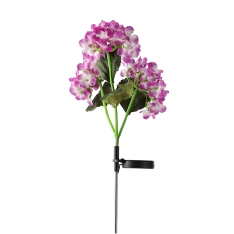 Saulės energija maitinama dekoratyvinė LED lempa „Hortenzija“, 68 cm