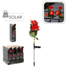 Saulės energija maitinama dekoratyvinė LED lempa „Rožė“, 70 cm