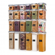 Plastikinių indelių rinkinys