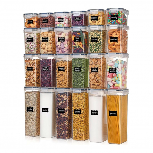 Plastikinių indelių rinkinys