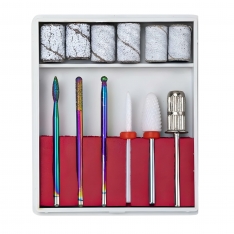 Manikiūro ir pedikiūro antgalių rinkinys