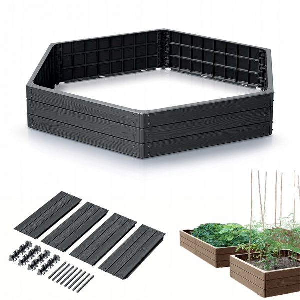 Pakelta lysvė Base Woody 148 × 129 × 25 cm, ruda