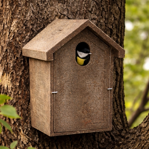Inkilas zylėms iš polimermedžio su ovalia landa 5 × 3 cm