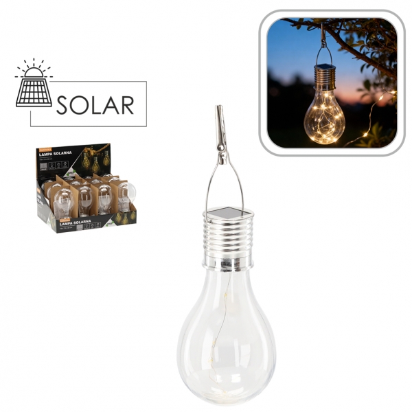 Saulės energija įkraunama sodo lempa „Lemputė“