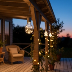 Saulės energija įkraunama sodo lempa „Lemputė“