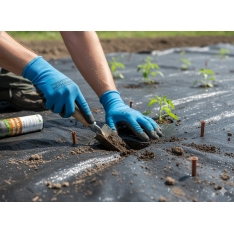 Agroplėvelė nuo piktžolių 1 x 30 m juoda 50 g/m²