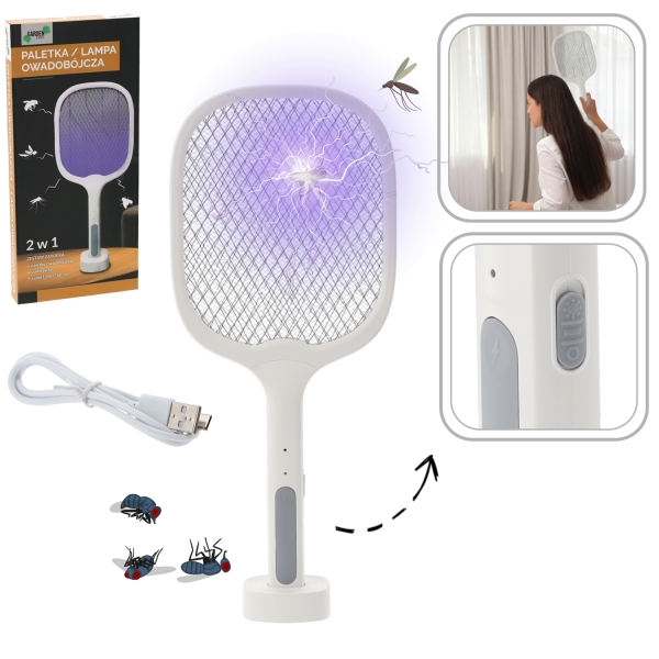 Elektrinė vabzdžių naikinimo raketė 2 viename su UV lempa