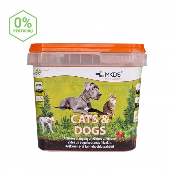 Katės ir Šunys – dirvos priedai nuo kačių ir šunų, 1l