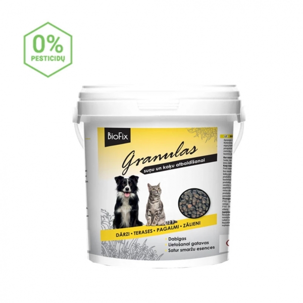 BIOFIX PET STOP granulės nuo kačių ir šunų, 1L