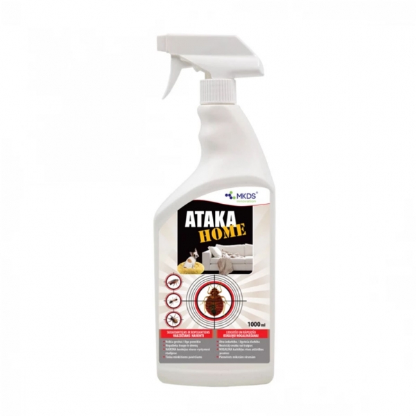 Ataka HOME insekticidas vabzdžių naikinimui kilimuose, čiužiniuose, 1L