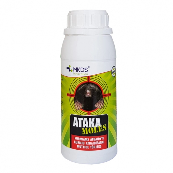 Ataka moles repelentas kurmiams atbaidyti, 500 ml