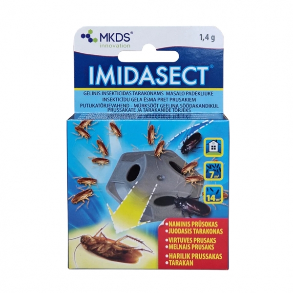 Imidasect 1,4 g, gelinis insekticidas masalo padėkliuke TARAKONAMS naikinti