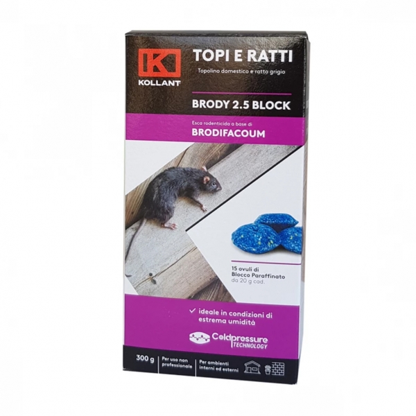 Brody block vaškiniai blokai graužikams, 300 g