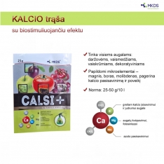 CALSI+ kalcio trąša su mikroelementais B, Mg, Mo, 25 g
